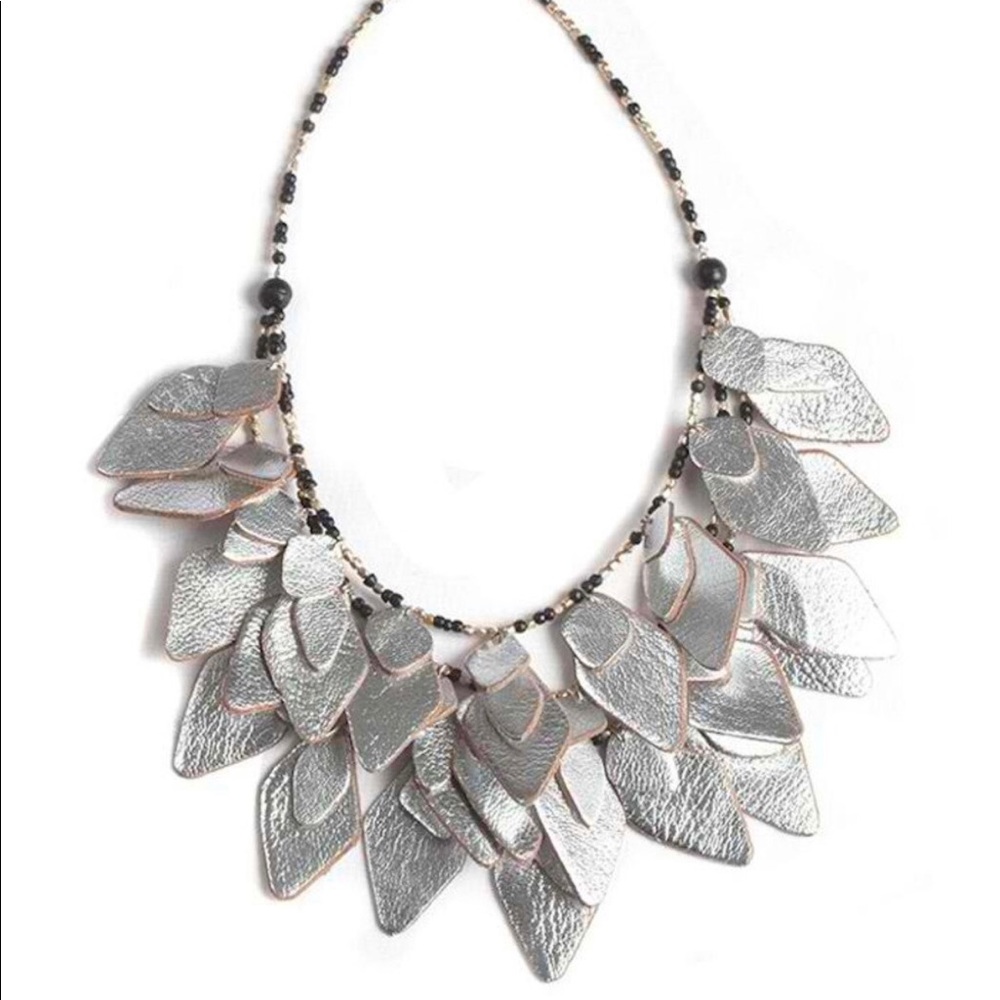 Raven + Lily Ramsha silver statement necklace